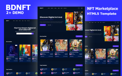 Шаблон BdNFT — -шаблон торговой площадки NFT