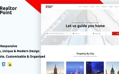 Шаблон Realtor Point - HTML-шаблон  Real Estate