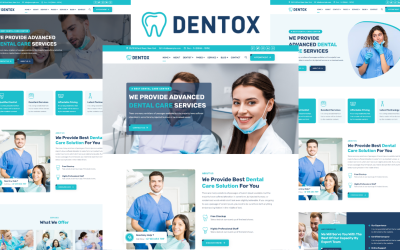 Шаблон Dentox - Стоматолог и стоматологическая клиника 