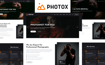 Шаблон Photox -  шаблон фотографии