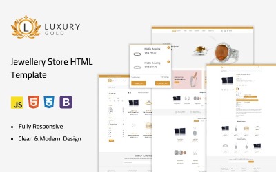 Шаблон Luxury Gold - HTML-шаблон ювелирного магазина