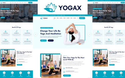 Шаблон Yogax - шаблон  для йоги и медитации