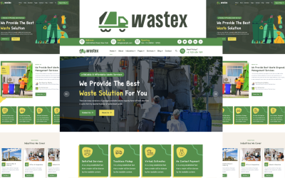 Шаблон Wastex - Waste Pickup Services  Template