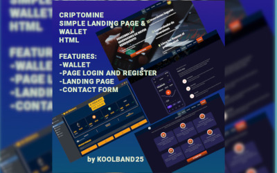 Шаблон Шаблон сайта кошелька CryptoMine