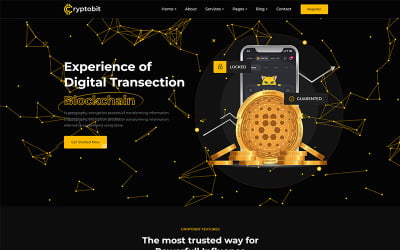 Шаблон Cryptobit Крипто и Блокчейн Шаблон 
