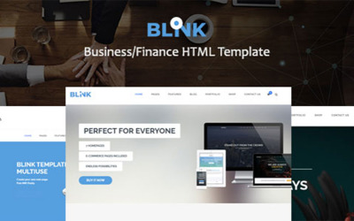 Шаблон Blink - HTML-шаблон для бизнеса/финансов