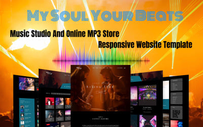 Шаблон My Soul Your Beats - Музыкальная студия и интернет-магазин MP3 
