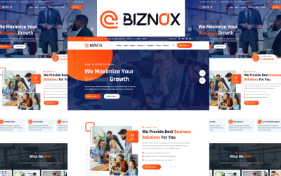 Шаблон Biznox - Корпоративный и деловой 