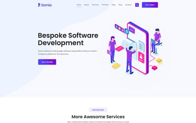 Шаблон -шаблон Zomia Software
