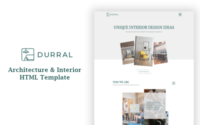 Шаблон Durral — HTML-шаблон архитектуры и интерьера