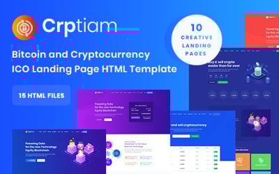 Шаблон Crptiam - Биткойн и криптовалюта ICO Шаблон 