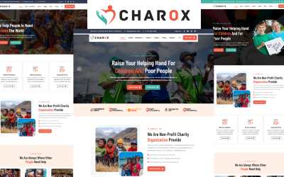 Шаблон Charox - Шаблон  для благотворительности и пожертвований
