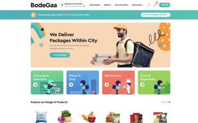 Шаблон Bodegaa - Шаблон продуктового магазина и самовывоза