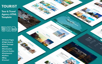 Шаблон Tourist - HTML-шаблон туристического агентства