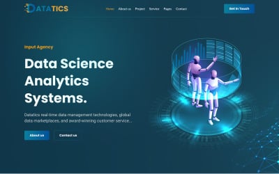 Шаблон Datatics - Наука о данных и аналитика Шаблон 