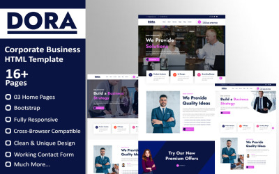 Шаблон Дора - HTML-шаблон корпоративного бизнеса