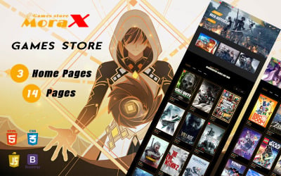 Шаблон Morax -  HTML-шаблон сайта магазина видеоигр