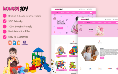 Шаблон HTML-шаблон WonderJoy T﻿oys