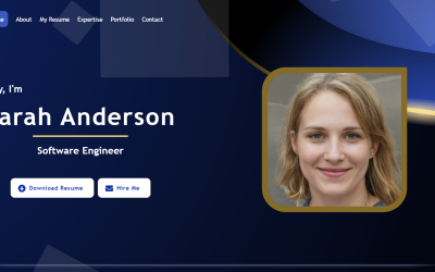 Шаблон Портфолио Простой современный HTML-шаблон сайта 
