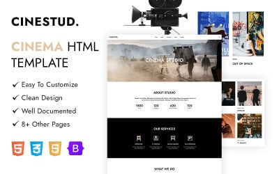 Шаблон Cinestud - -шаблон  для кино и кино