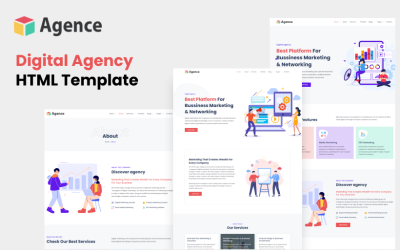Шаблон Agence - HTML-шаблон цифрового агентства