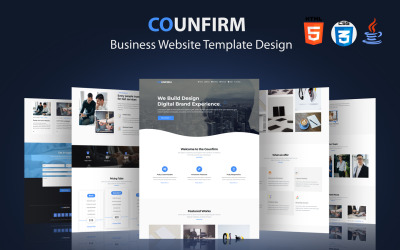 Шаблон Counfirm - лучший бизнес и многоцелевой шаблон сайта 