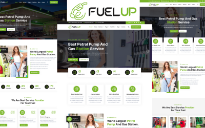 Шаблон Fuelup - бензонасос и заправочная станция 
