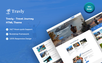 Шаблон Travly — шаблон  о путешествии