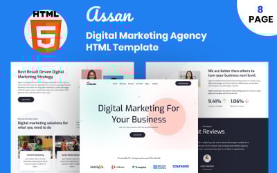Шаблон Assan - HTML-шаблон агентства цифрового маркетинга