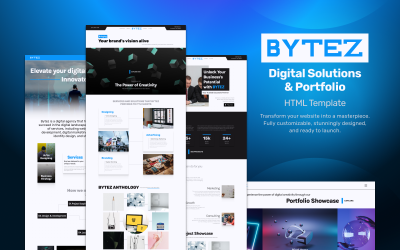 Шаблон Bytez - Шаблон портфолио ИТ-решений и цифрового агентства