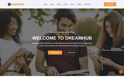 Шаблон Образовательный и школьный коллаж DreamHub -
