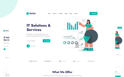 Шаблон Nellia - ИТ-решения и услуги HTML-
