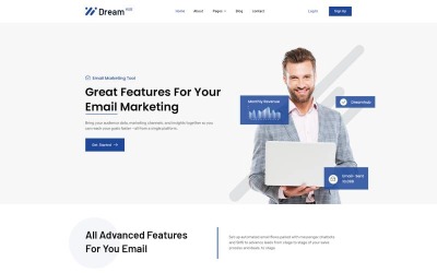 Шаблон Шаблон DreamHub-Email-маркетинг 