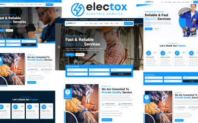 Шаблон Electox - Шаблон  Power and Electric Services