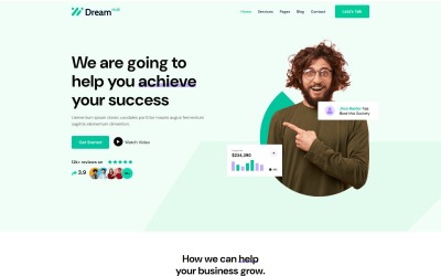 Шаблон -шаблон Dreamhub Business Company