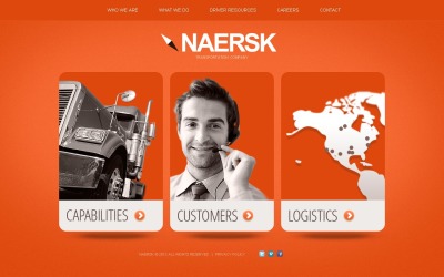 Шаблон Шаблон сайта транспорта 