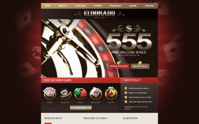 Шаблон Шаблон сайта онлайн-казино 