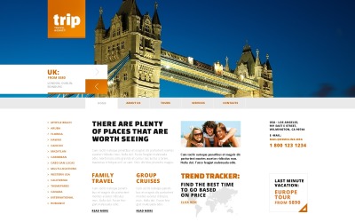 Шаблон  шаблон  туристического агентства  