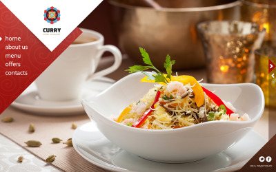 Шаблон Шаблон сайта индийского ресторана  