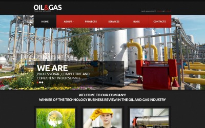 Шаблон  шаблон  для нефтегазовой отрасли  