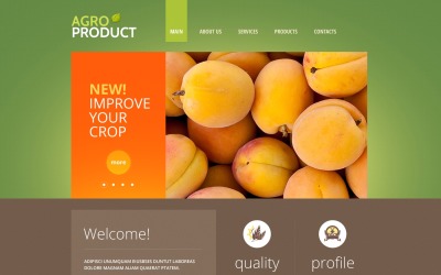 Шаблон Шаблон адаптивного  для садоводства  