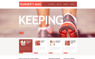 Шаблон Запуск адаптивного шаблона веб-  