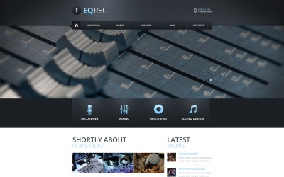 Шаблон  шаблон сайта студии звукозаписи  