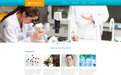 Шаблон  шаблон сайта Science Lab  
