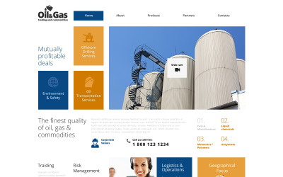Шаблон  шаблон  для нефтегазовой отрасли  