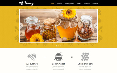 Шаблон  шаблон сайта Honey Store  