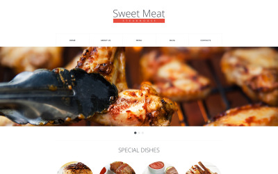 Шаблон  шаблон сайта для стейк-хауса  