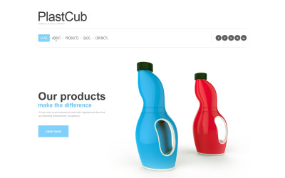 Шаблон Упаковка адаптивного шаблона веб-  