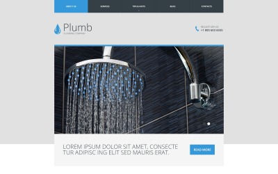 Шаблон  шаблон сайта сантехника  