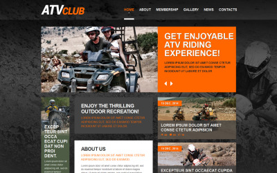 Шаблон  шаблон сайта о мотоспорте  